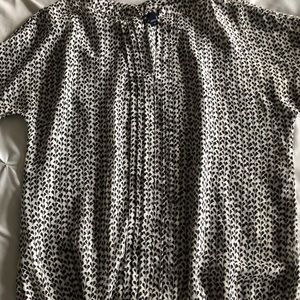 Gap dress top- black and white print